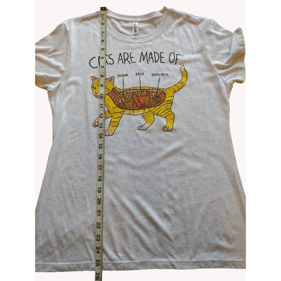 Cat Shirt Womens XL Short Sleeve Next Level Apparel Funny Casual - Picture 8 of 11